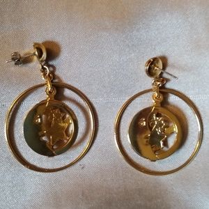 Moon and Star Earrings.